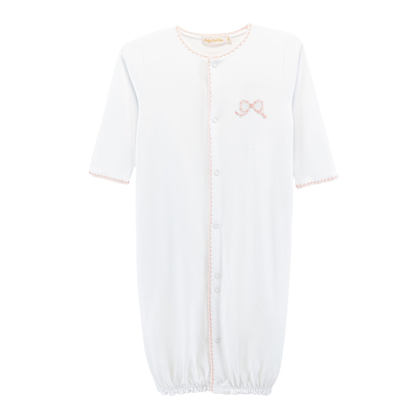 Printed Converter Gown w/ Crochet Trim | Pretty Bows