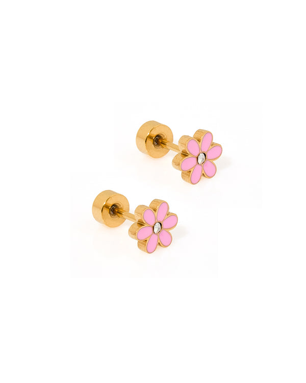 Screwback Stud Earrings | Alli Pink