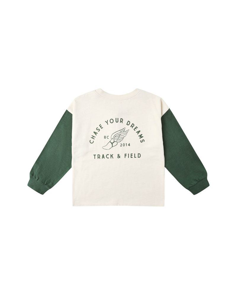 RELAXED LONG SLEEVE HENLEY || CHASE YOUR DREAMS