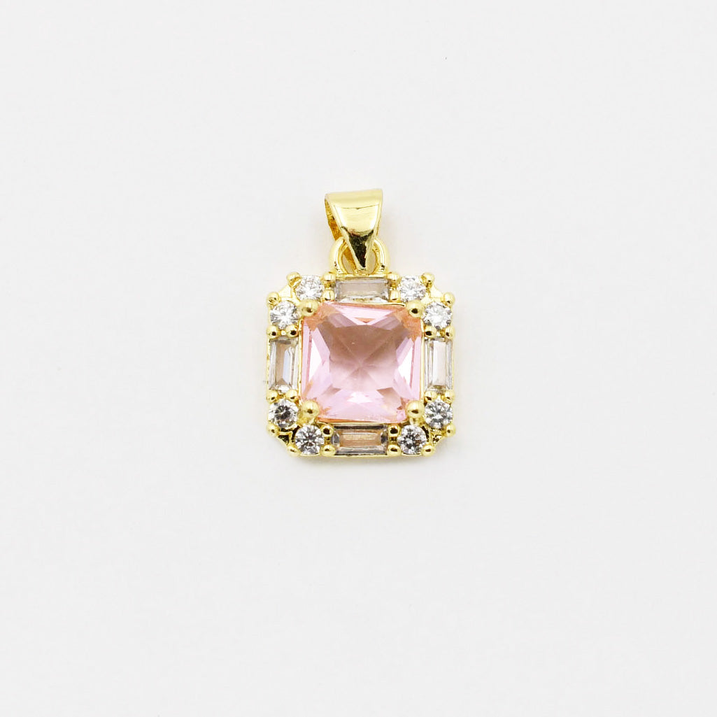 Pink Gem Charm