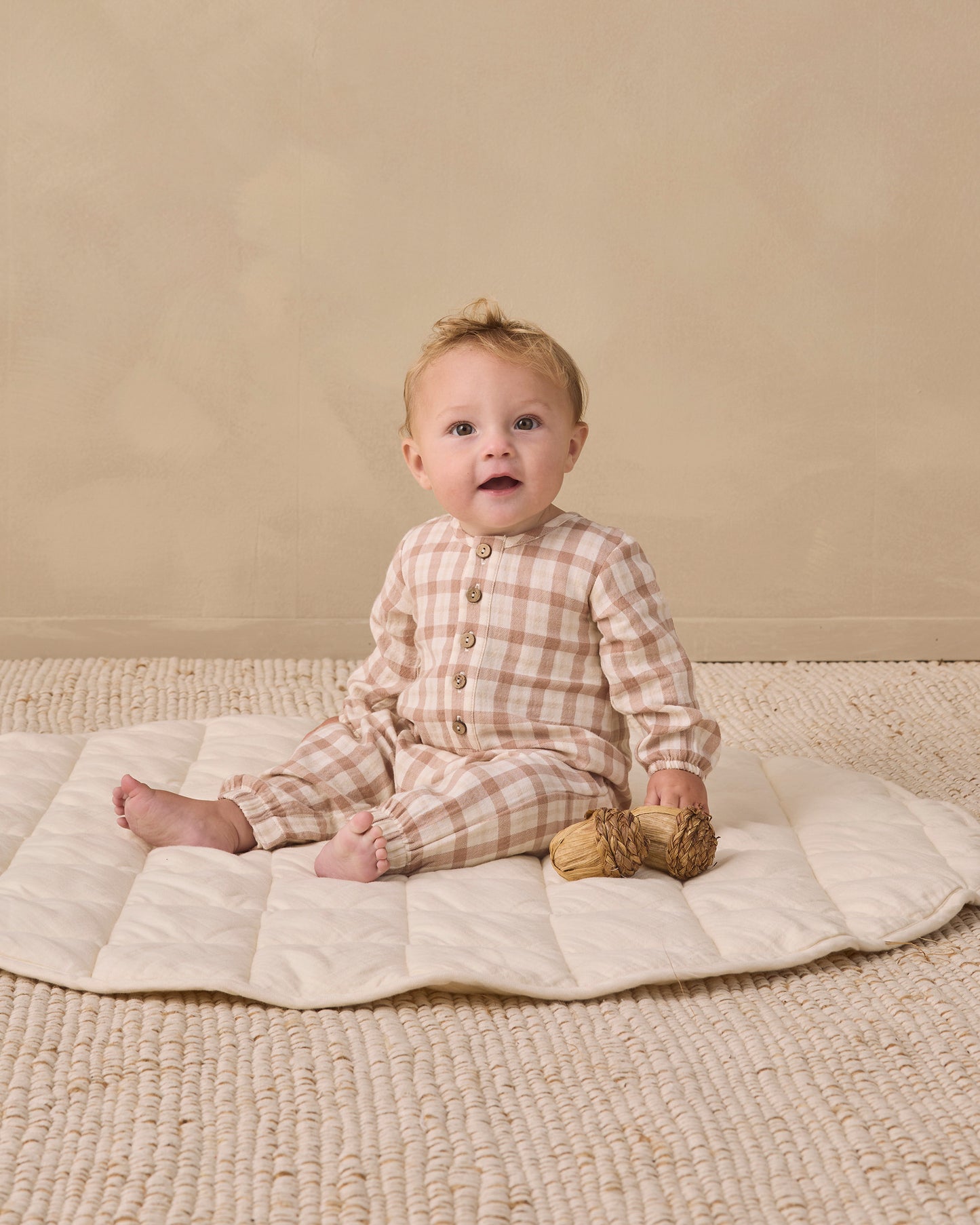 WOVEN JUMPSUIT || RUSTIC PLAID
