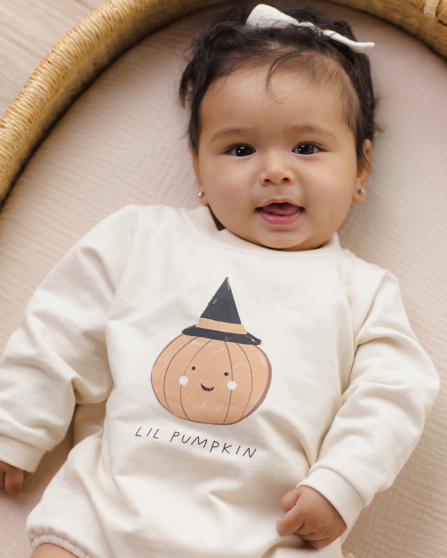 CREWNECK BUBBLE ROMPER || LIL PUMPKIN