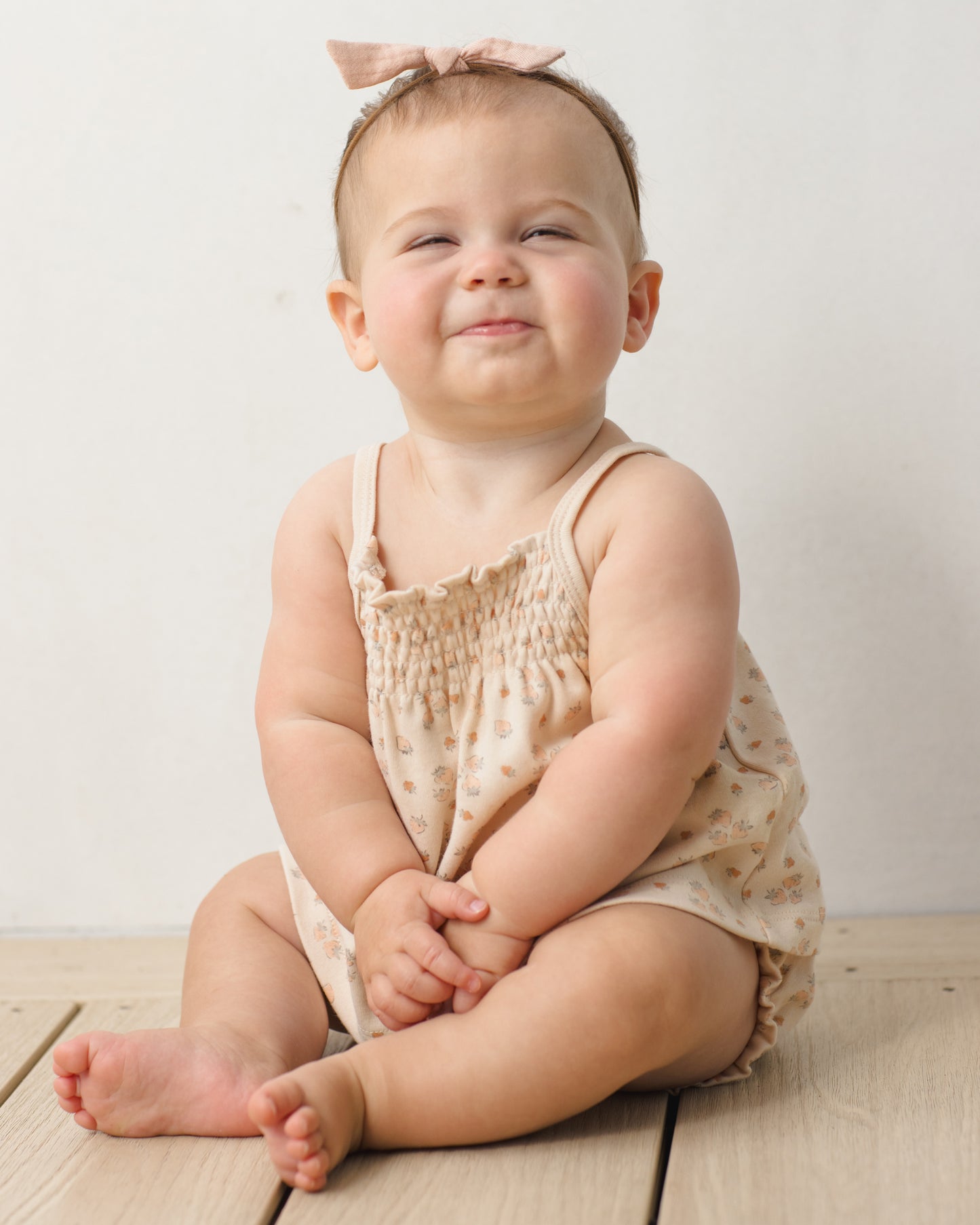 SMOCKED TANK + BLOOMER SET || STRAWBERRIES