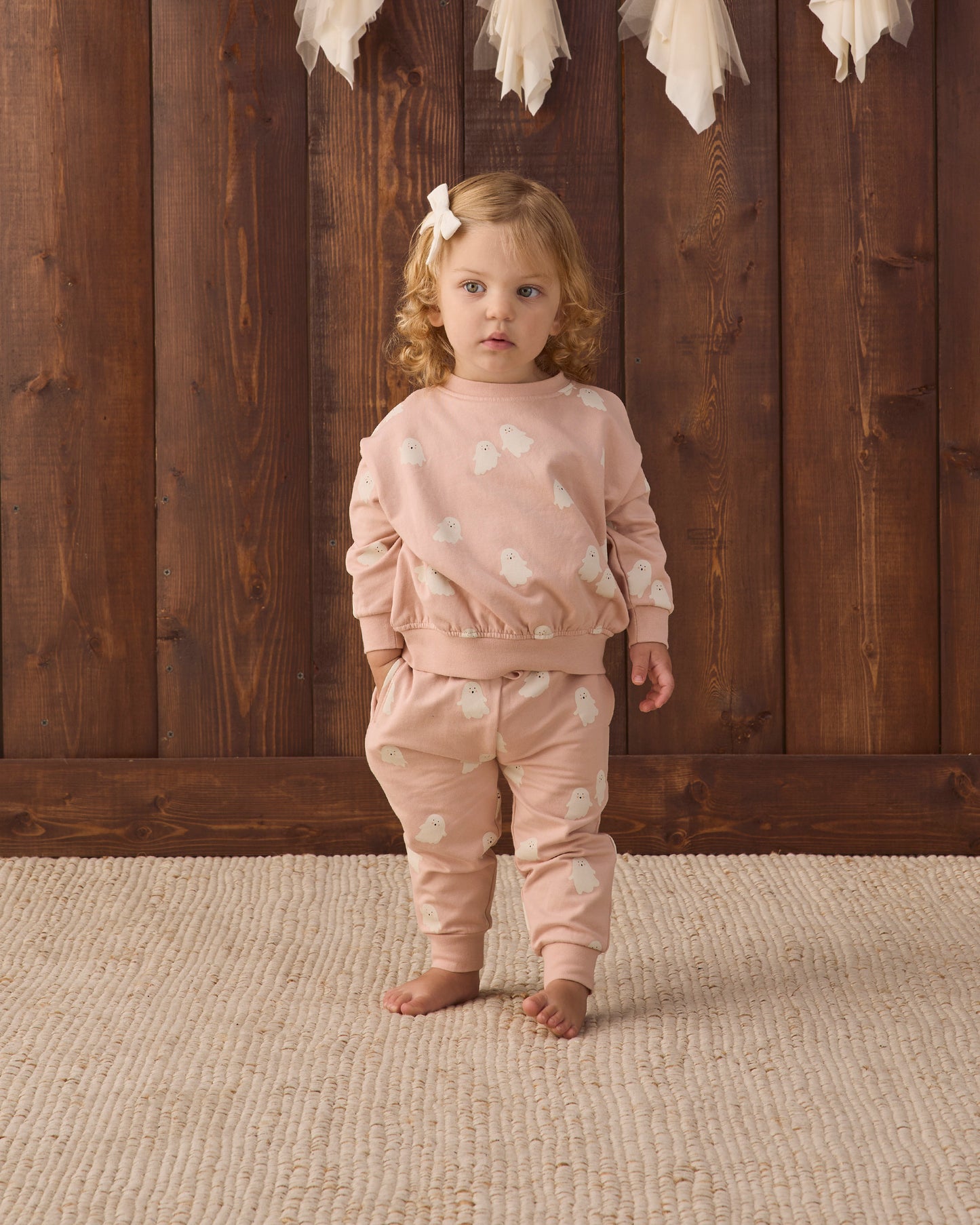 RELAXED FLEECE SWEAT SET || SWEET GHOST