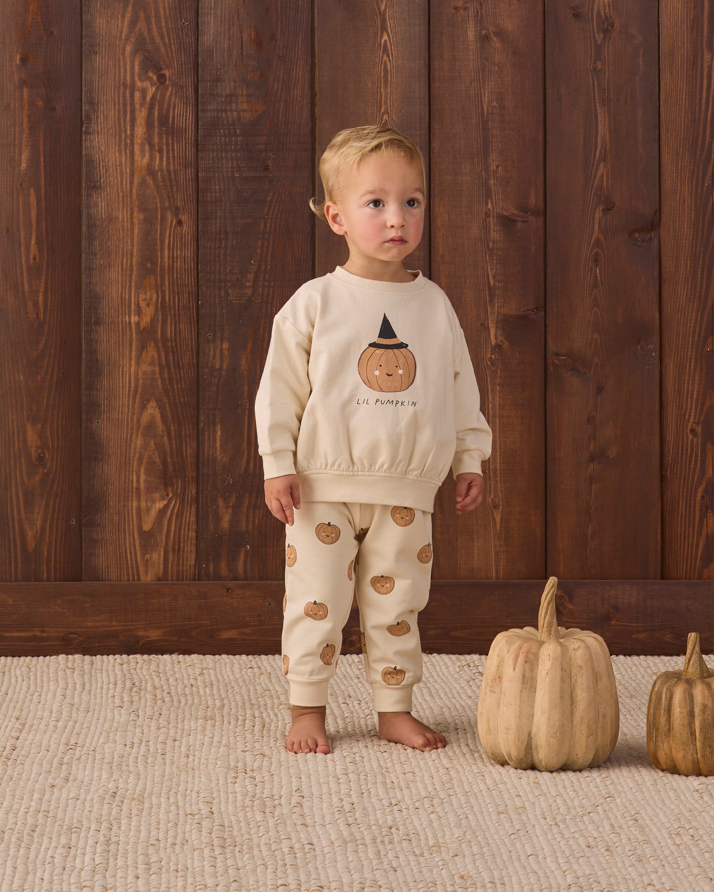 RELAXED FLEECE SWEAT SET || LIL PUMPKIN