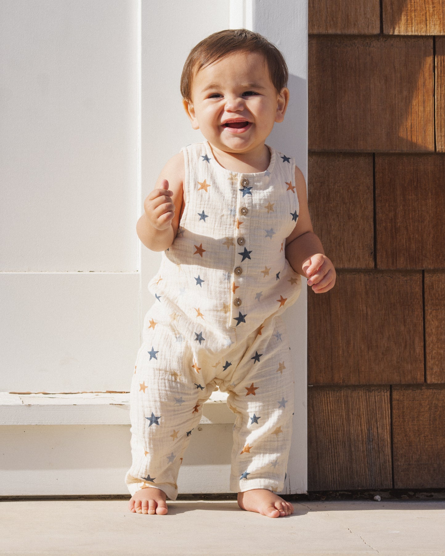BUTTON JUMPSUIT || STARS