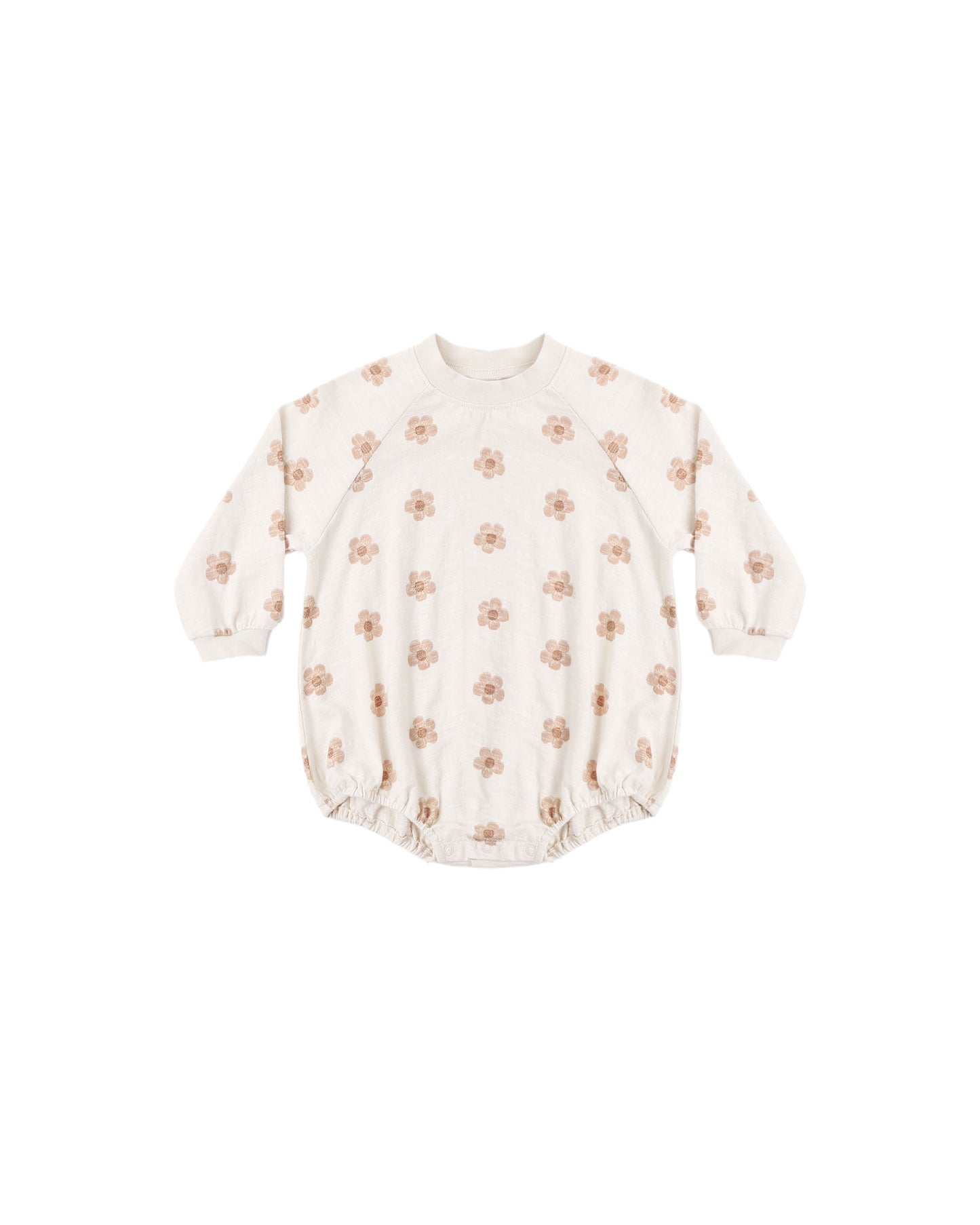 CREWNECK ROMPER || PINK DAISES