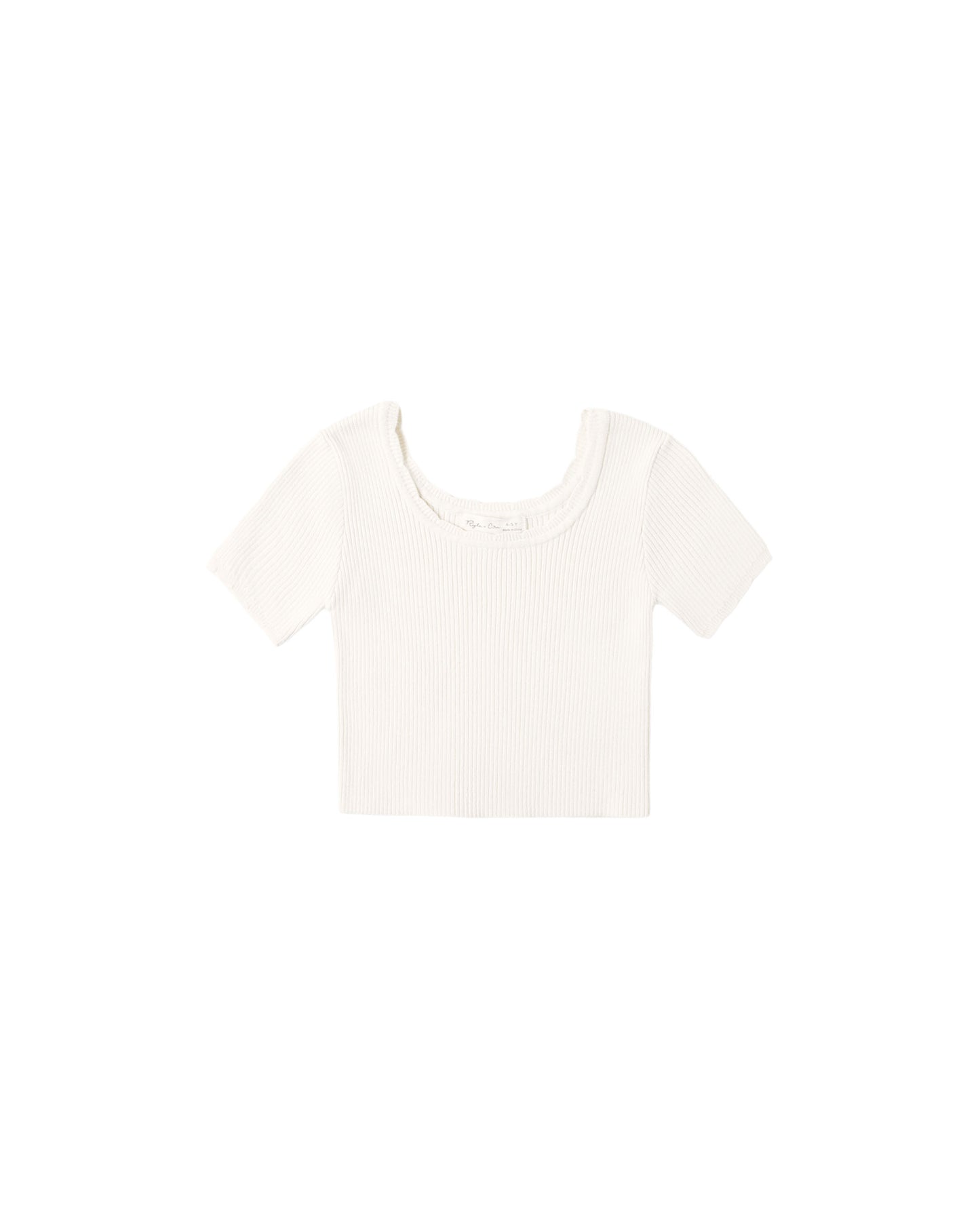 SCALLOP TEE || NATURAL