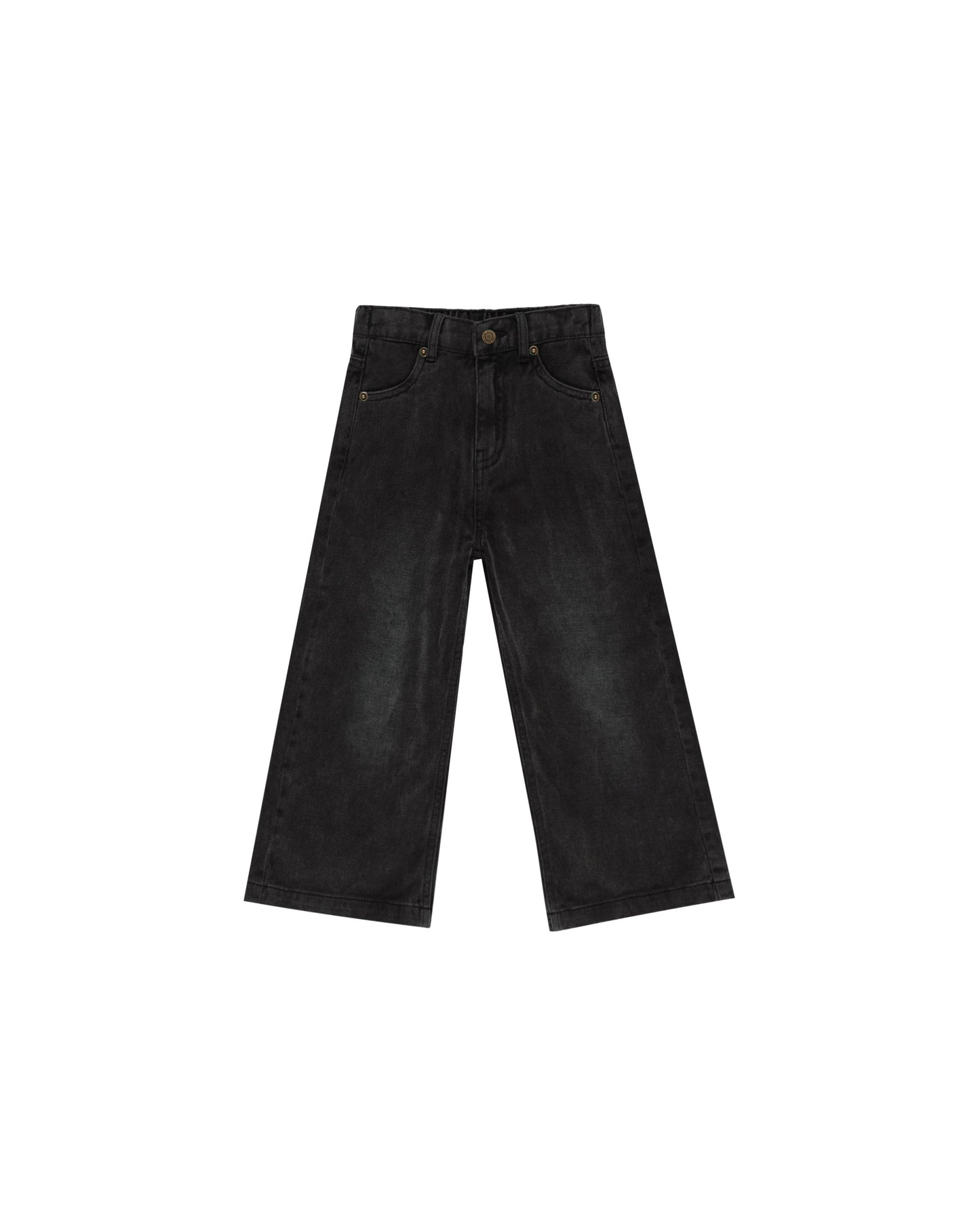 STRAIGHT LEG PANT || WASHED BLACK