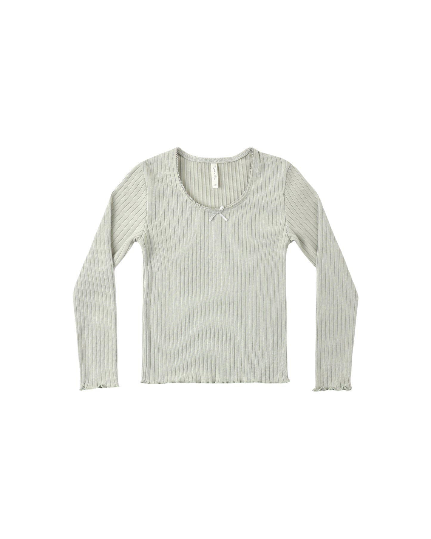 RIBBED LONG SLEEVE || SAGE