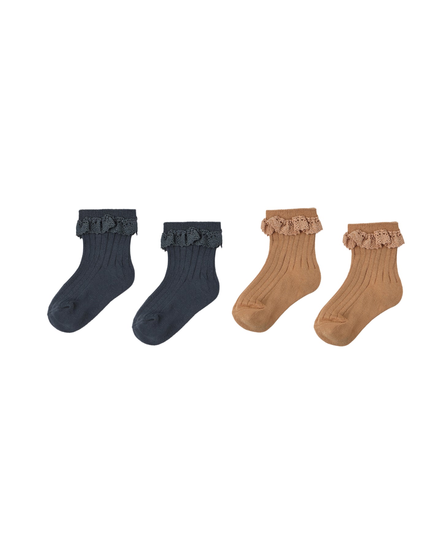 LACE TRIM SOCKS || FAWN & MIDNIGHT
