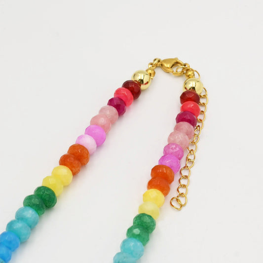 Rainbow Gemstone Necklace