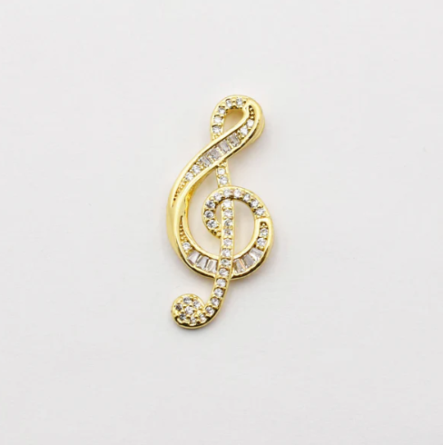 Music Note Gold Charm