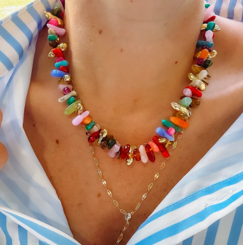 Happy Little Things Beaded Necklace