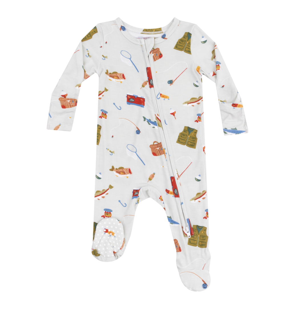Sailboats Zipper Footie main image 1