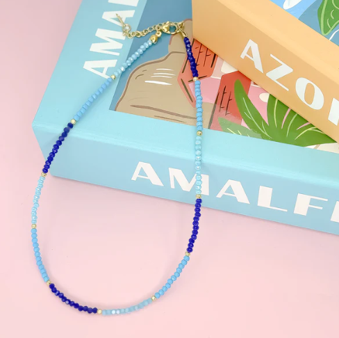 Amalfi Breeze Necklace | Mix of Blues