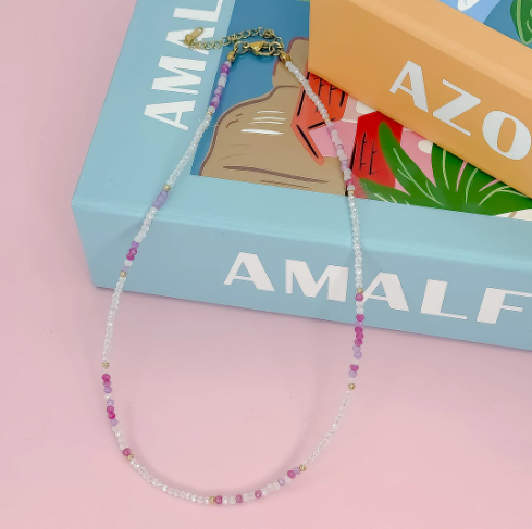 Amalfi Breeze Necklace | Light Pink