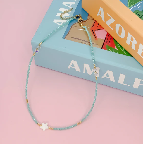 Star Girl Sparkle Necklace | Turquoise