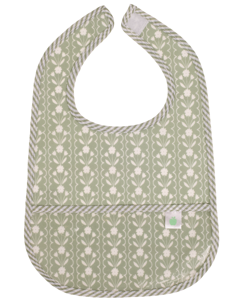 The Wipe It Bib | Sage Floral