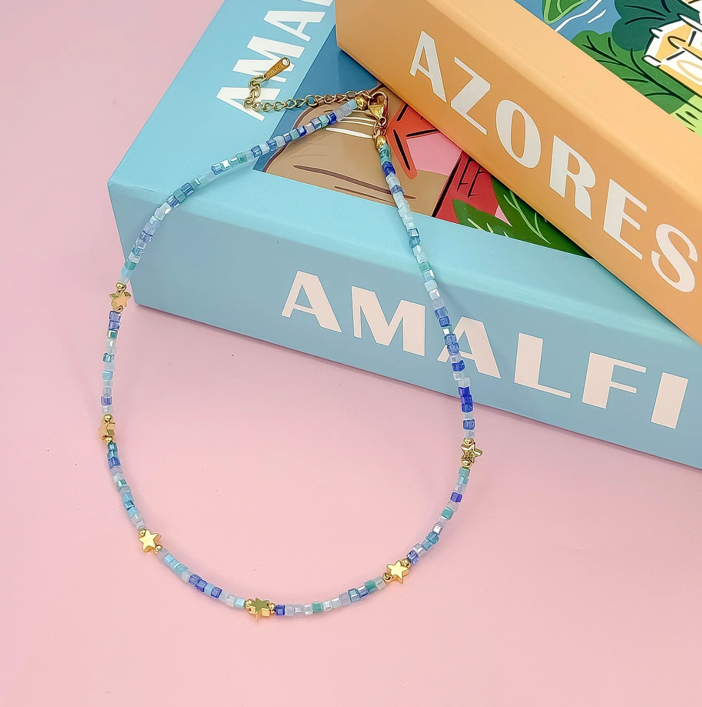 Born To Shine Necklace | Multi Blue