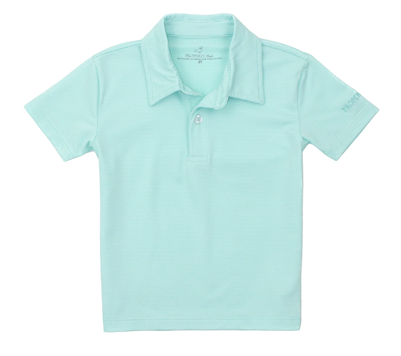 Boys Gulfport Polo | Microstripe Mint