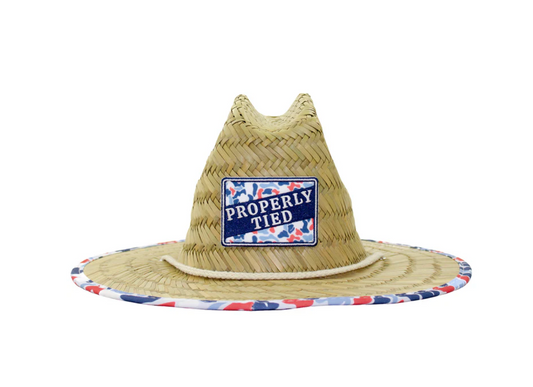 *PREORDER* Boys Cabo Straw Hat | Americana Camo