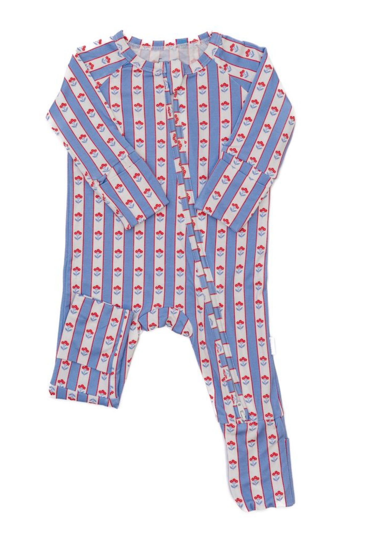 Zippered Footie | Scalloped Floral