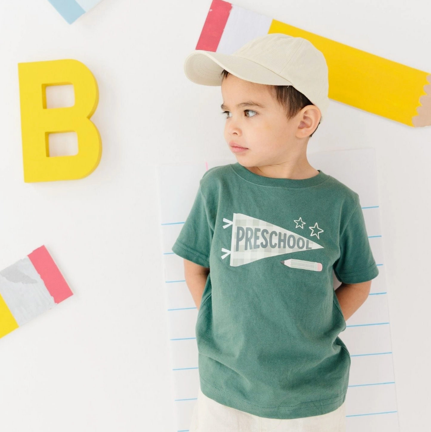 Green Pennant Shirt | Preschool