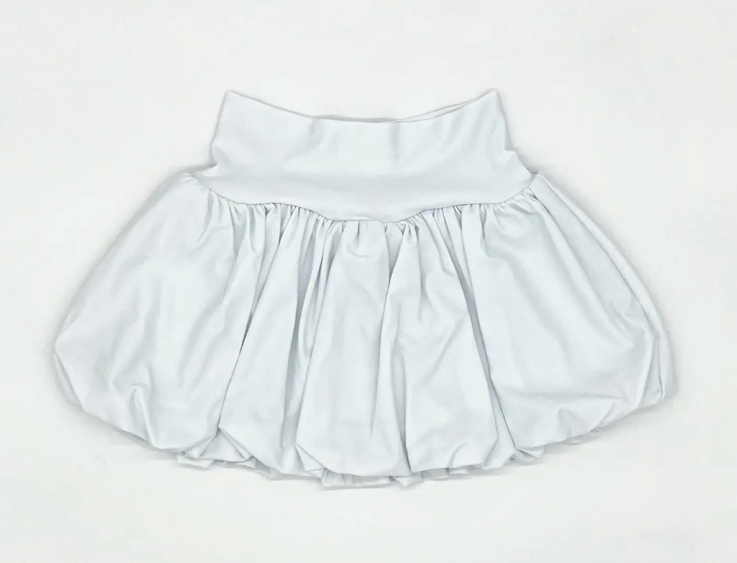 Athletic Bubble Skirt | White