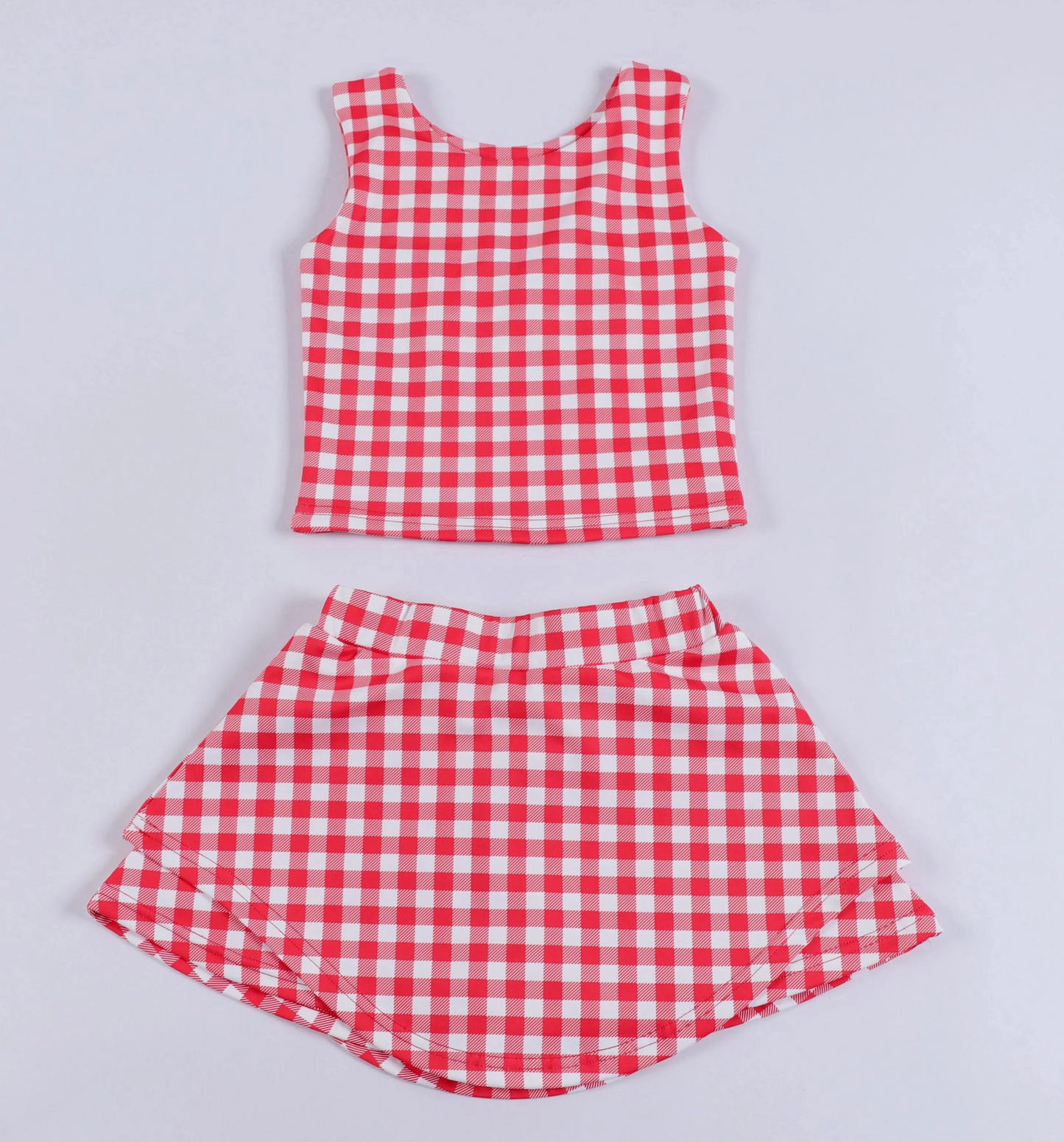 Athletic Skort Set | Red & White
