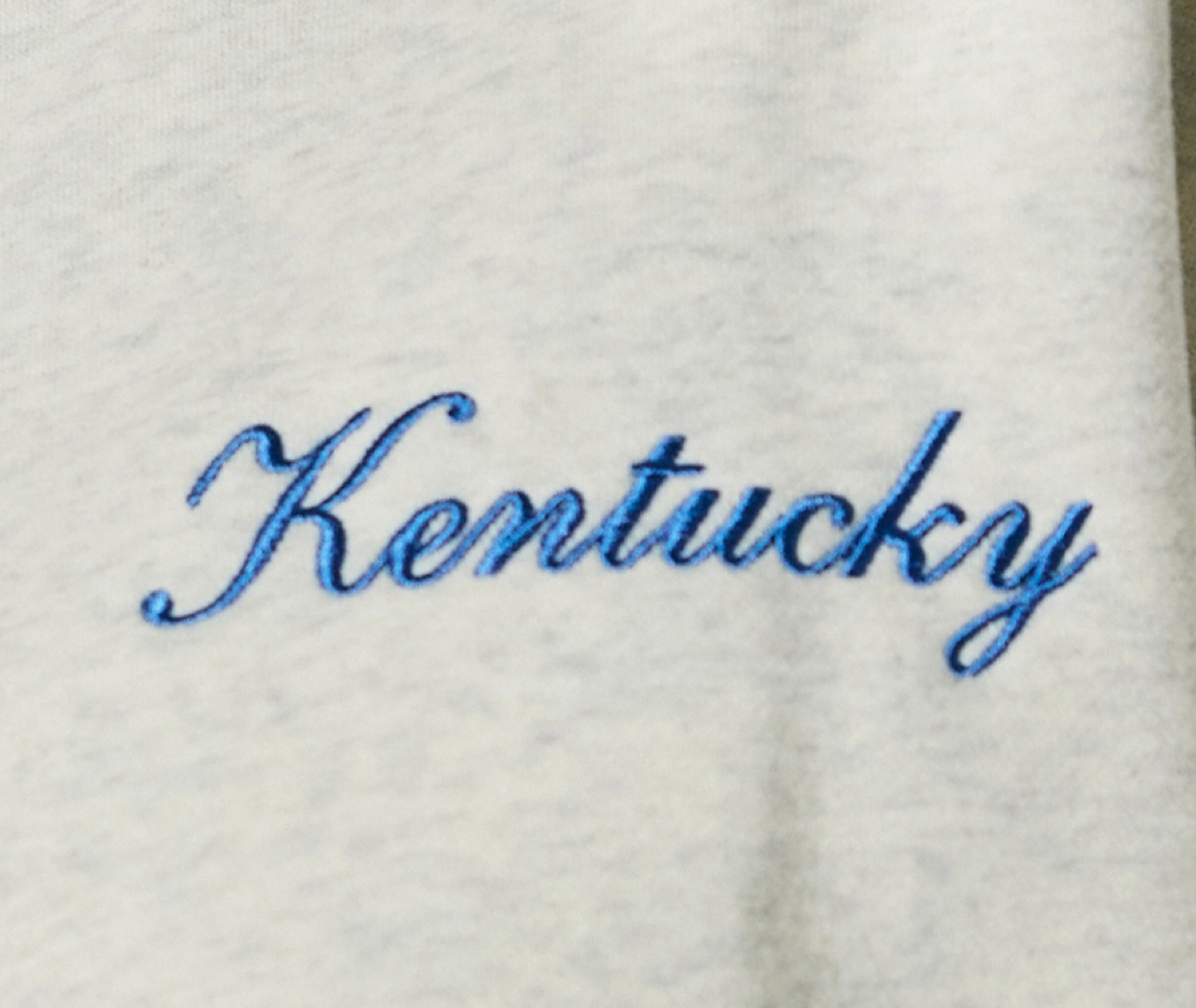Cursive Embroidered Mock Neck | Kentucky