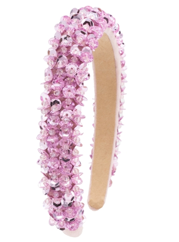 Full Sequin 3D Headband in Pink
