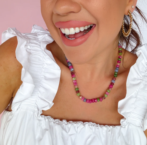 Garden Party Beaded Necklace
