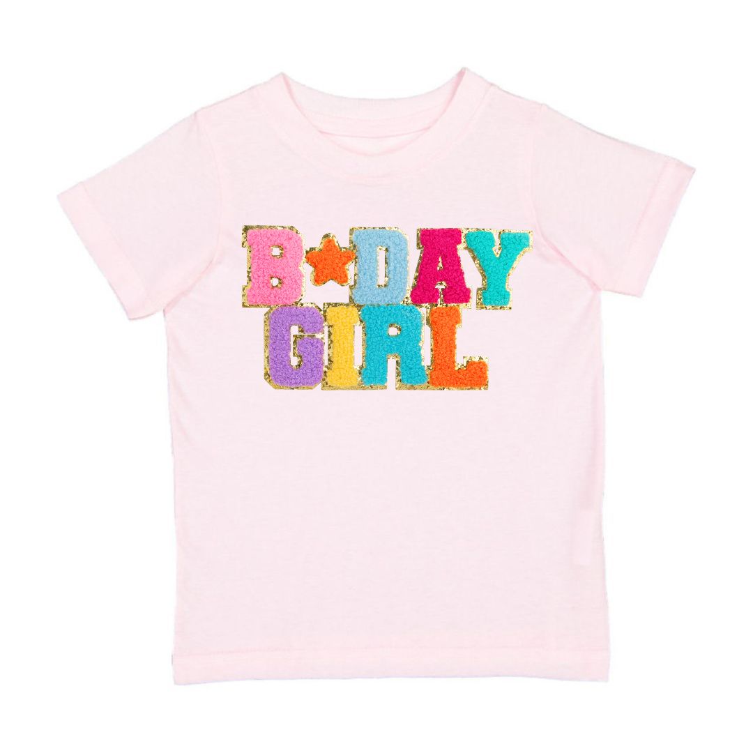 Birthday Girl Patch Shirt | Pink