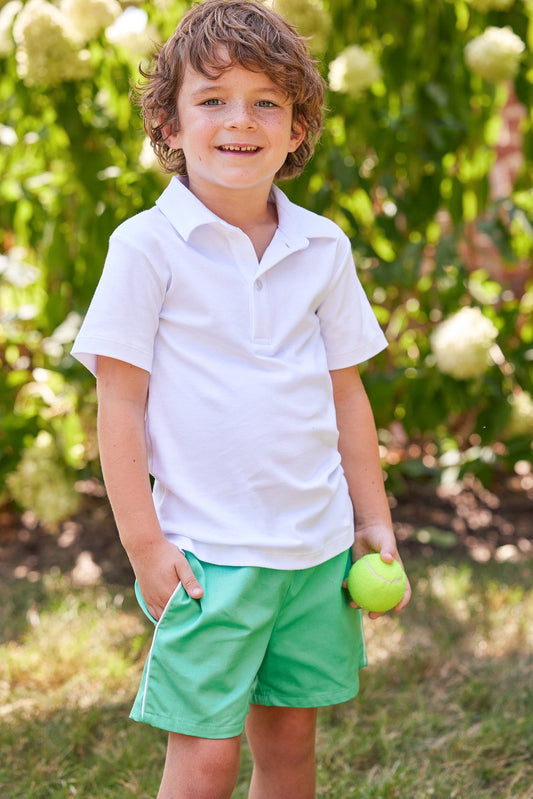 Court Short | Green Twill