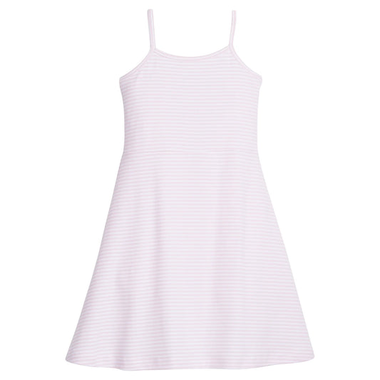 Strappy Sundress | Light Pink Stripe