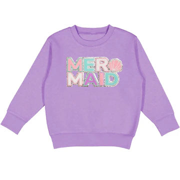 Mermaid Patch Sweatshirt | Lavender