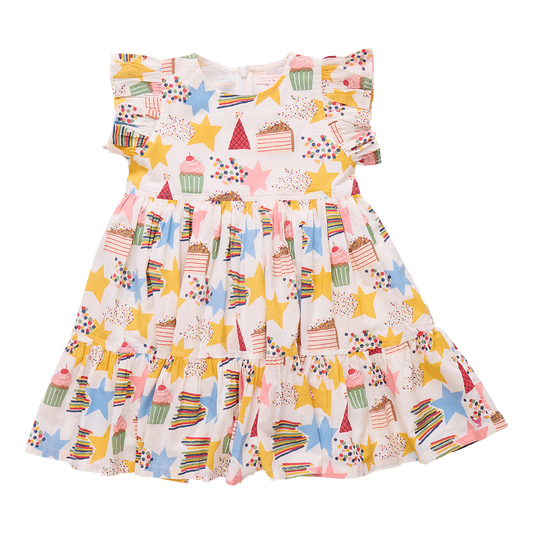 Girls Jennifer Dress | Birthday Star
