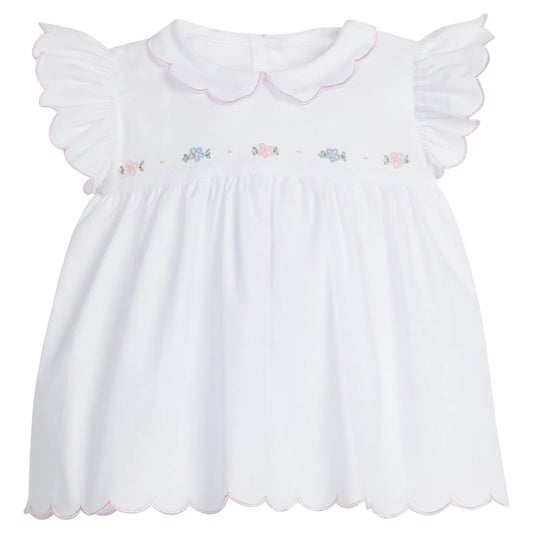 Tea Blouse + Ruffled Diaper Cover Set | Cheekwood Floral
