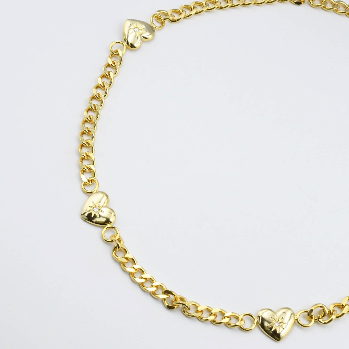 Triple Heart Star Necklace