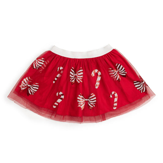 Candy Cane Coquette Sequin Christmas Tutu