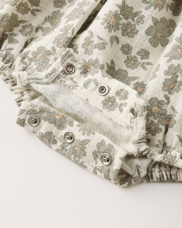 EDEN ROMPER || GREEN FLORAL