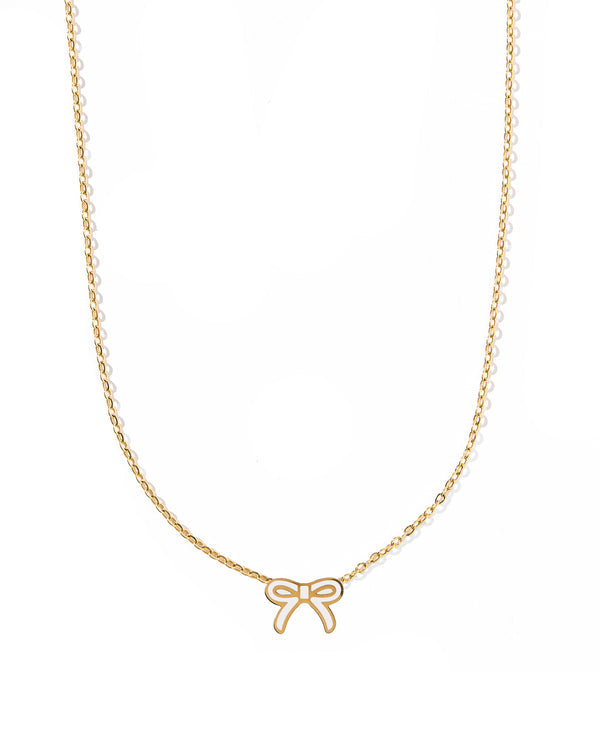Necklace | Sadie Bow White