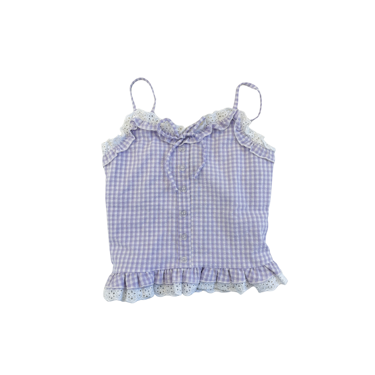 Small Gingham Top | Lavender