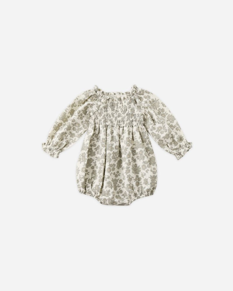 EDEN ROMPER || GREEN FLORAL
