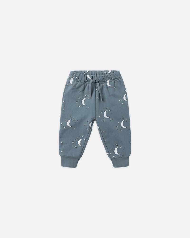 RELAXED FLEECE SWEATPANT || SILVER MOONS