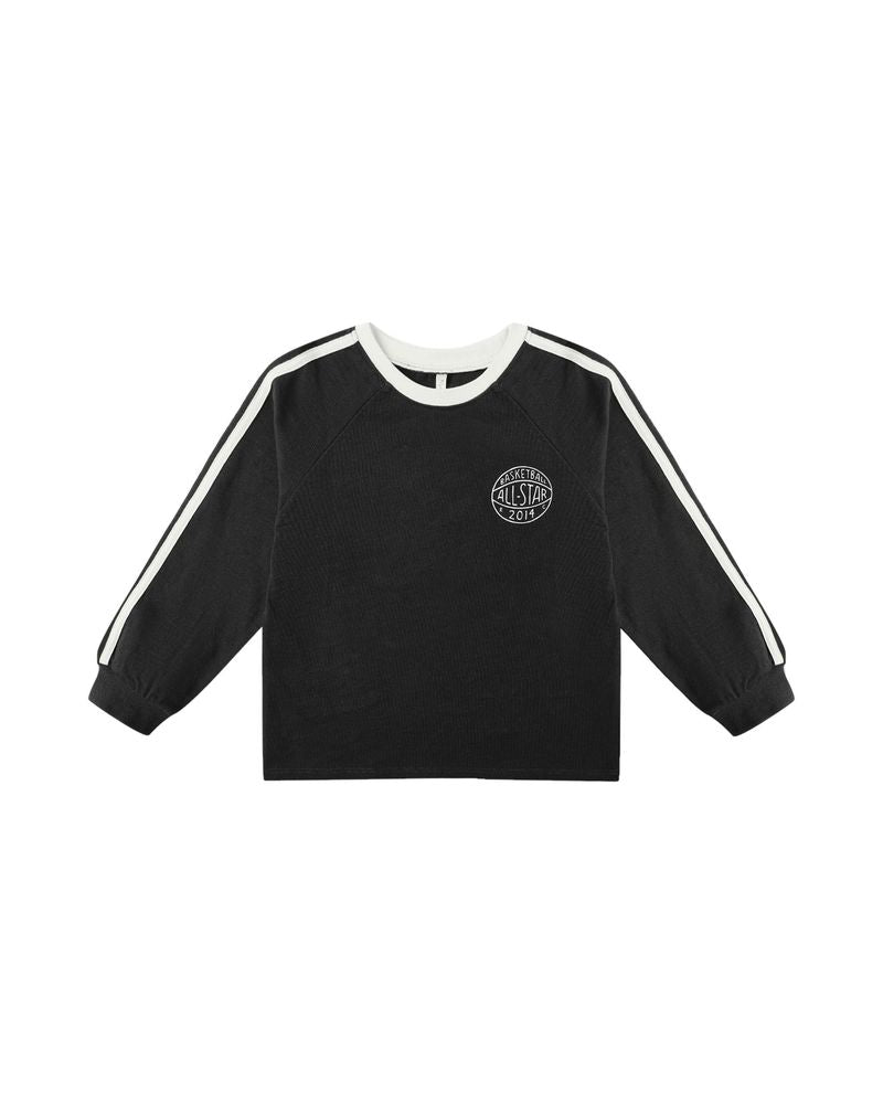 JERSEY LONG SLEEVE TEE || BLACK