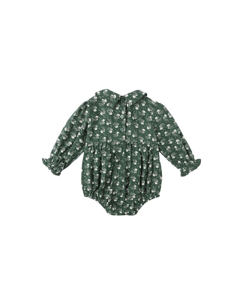 CORA ROMPER || GREEN DITSY