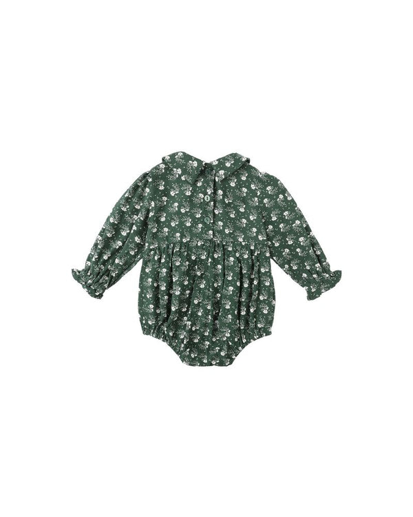 CORA ROMPER || GREEN DITSY