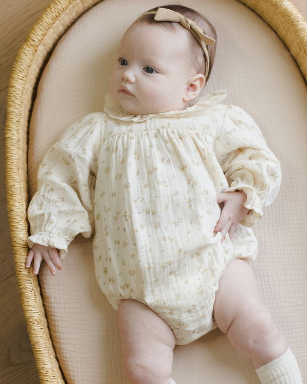 CALLIE ROMPER || GOLDEN FLORAL